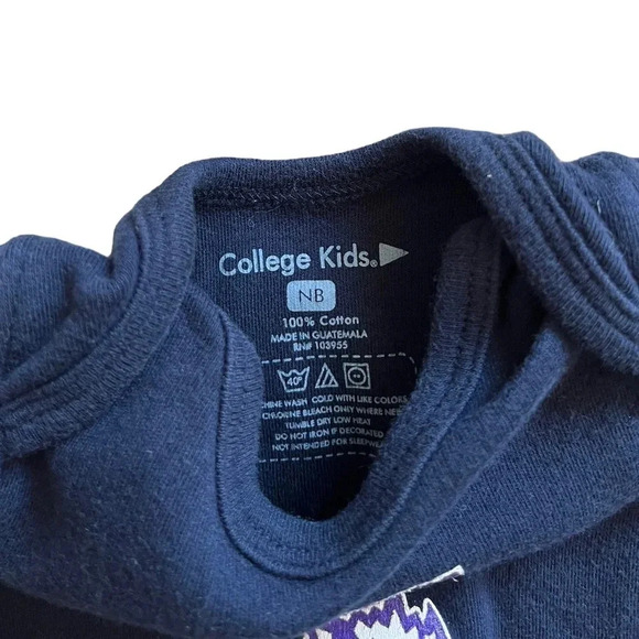 TCU Horned Frogs College Kids Onesie | Newborn - Picture 3 of 4